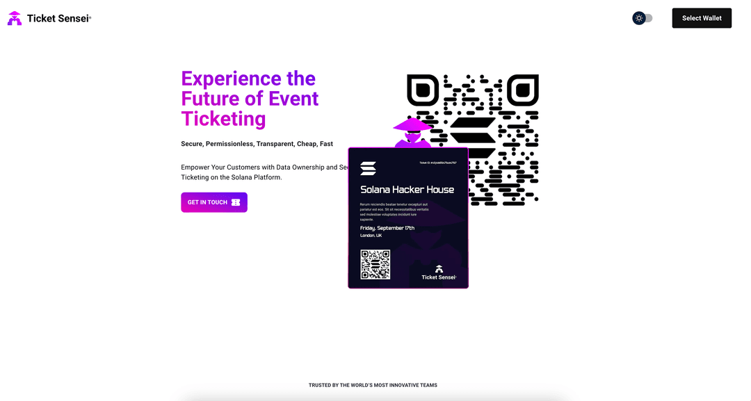 TicketSensei - On Chain Ticketing Solution on Solana