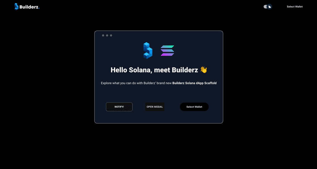 Builderz Solana Nextjs13 dApp Scaffold